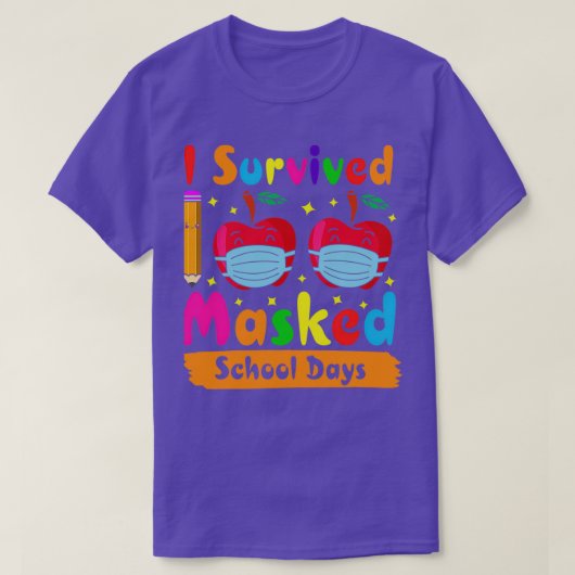 100カ生き延びミップの学校日13 Tシャツ (デザイン正面)