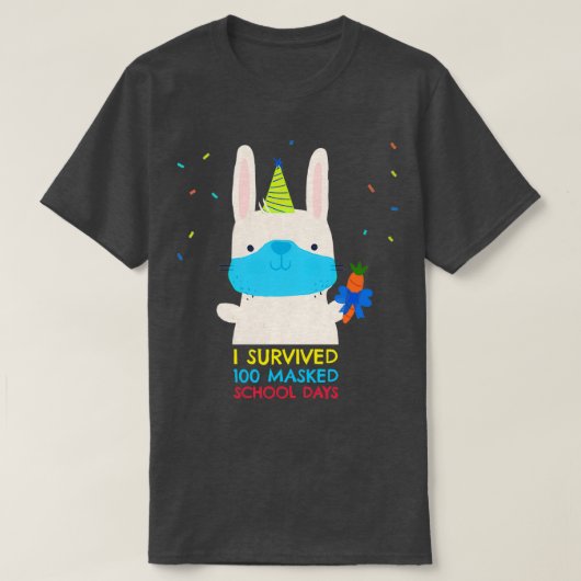 100カ生き延びミップの学校日17 Tシャツ (デザイン正面)