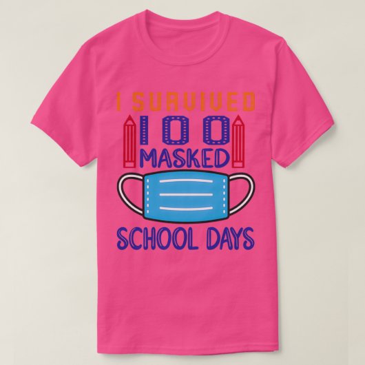 100カ生き延びミップの学校日5 Tシャツ (デザイン正面)