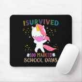 100カ生き延び所の仮面の学校の日がユニコーンをダビング マウスパッド (マウス)