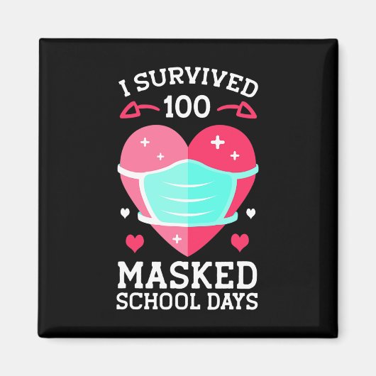 100カ生き延び所の仮面の学校の日- 100日目 マグネット (正面)