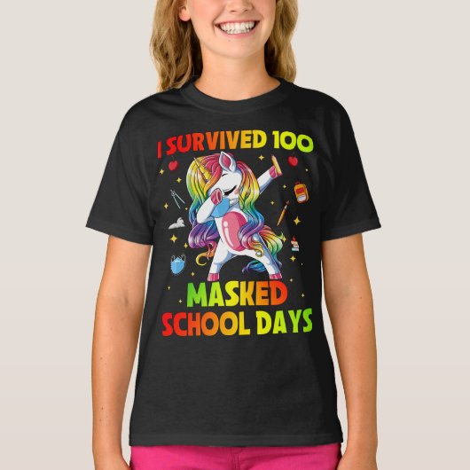 100カ生き延び所の仮面日 Tシャツ (正面)