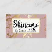 100スキンケアアポイントメントリマインダーバラ大理石 名刺 (正面)