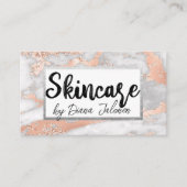 100スキンケアアポイントメントリマインダーバラ大理石 名刺 (正面)