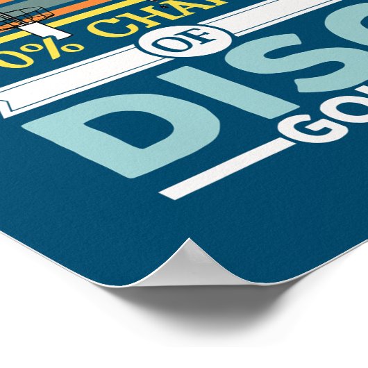 100ディスクゴルフの機会レクリエーションのトーサー ポスター (角)