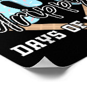 100ドリッピー日ズオブスクールベースボールアイスクリーム100th ポスター (角)