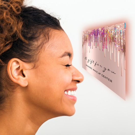 100ドルのギフト券で顧客を喜ばせる 名刺