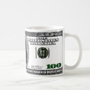 100ドルのマグ コーヒーマグカップ
