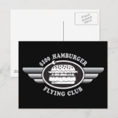 100ドルハンバーガー – ク飛んでいるラブ ポストカード (正面/裏面)