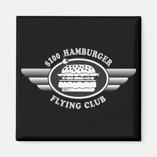 100ドルハンバーガー – ク飛んでいるラブ マグネット (正面)