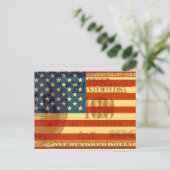 100ドル国旗 ポストカード (スタンド正面)