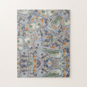 100ドル札の通貨パズル ジグソーパズル (縦)