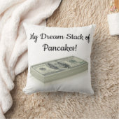 100ドル紙幣の積み重ね装飾用クッション クッション (ブランケット)