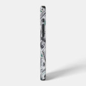 100ドル紙幣の背景 iPhoneケース (左側面)