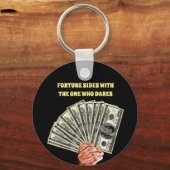 100ドル紙幣の金融整理券を持つ手 キーホルダー (裏面)