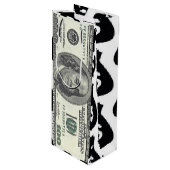 100ドル紙幣抱き枕 ワインギフトバッグ (正面アングル)