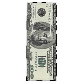 100ドル紙幣抱き枕 ワインギフトバッグ