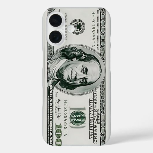 100ドル紙幣 Case-Mate iPhoneケース (裏面)