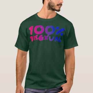 100バイセクシャルプライド誇りを持った国旗LGBTQ カッコいい LGBT Ally Tシャツ