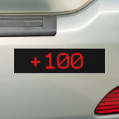 +100バンパーステッカー バンパーステッカー (車上)