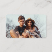 100パックのシンプルタイポグラフィ写真結婚のエンクロージャ 名刺 (裏面)