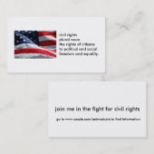 100パックの人権カード 名刺 (正面/裏面)