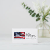 100パックの人権カード 名刺 (スタンド正面)