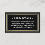 100パック詳細エンクローエレガントクブラック&金ゴールド 名刺 (正面)