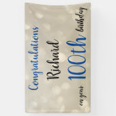 100パーソナライズされた誕生日 横断幕 (縦)