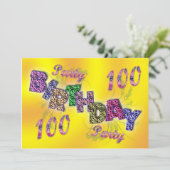 100パーティの招待状 招待状 (スタンド正面)