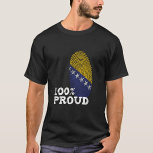 100ボスニア誇りを持ったヘルツェゴビナ誇りを持った国旗 Tシャツ