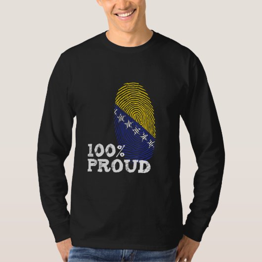 100ボスニア誇りを持ったヘルツェゴビナ誇りを持った国旗 Tシャツ (正面)