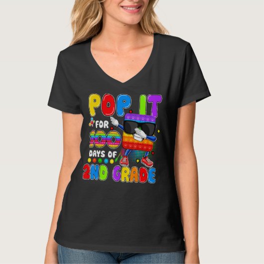 100ポップ・アートの日の第2級フィジェット玩具ダビング10 Tシャツ (正面)