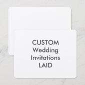 100ポンドの5.5インチ×4.25インチの招待状（ウェディング） 招待状 (正面/裏面)
