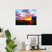 100マイルのプリント ポスター (ホームオフィス)