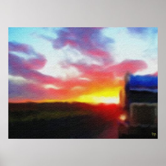 100マイルのプリント ポスター (正面)