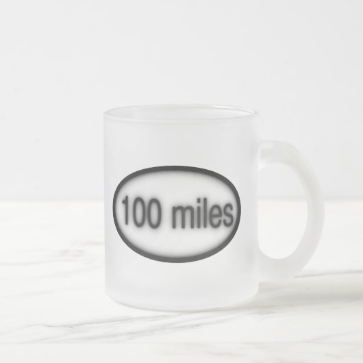 100マイル フロストグラスマグカップ (右)