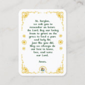 100ミニセントセルギウスのラドネツ神聖カード 名刺 (裏面)