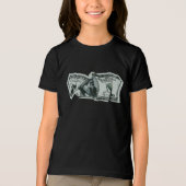 100モダンドル札デザイン トライブレンドＴシャツ (正面)