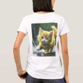 「100リラックス%フィット綿女性のカスタマイズ可能なT-Sh Tシャツ (裏面)