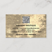 100ロゴQRCODE 10%OFFありがとうご割引 名刺 (裏面)