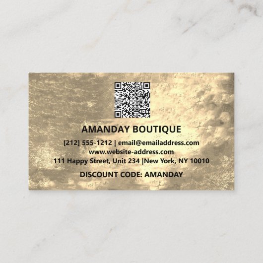 100ロゴQRCODE 10%OFFありがとうご割引 名刺 (裏面)