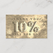 100ロゴQRCODE 10%OFFありがとうご割引 名刺 (正面)