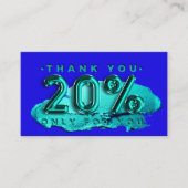 100ロゴQRCODE 20%OFFコードメイクアップストローク 名刺 (正面)