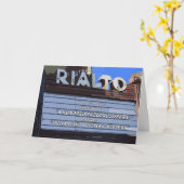 100ヴィンテージシアターサインハッピーバースデー カード (黄色い花)