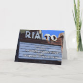 100ヴィンテージシアターサインハッピーバースデー カード (正面)