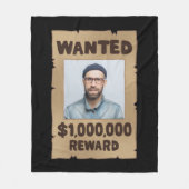 100万おもしろいドルの報酬の写真を希望 フリースブランケット (正面)