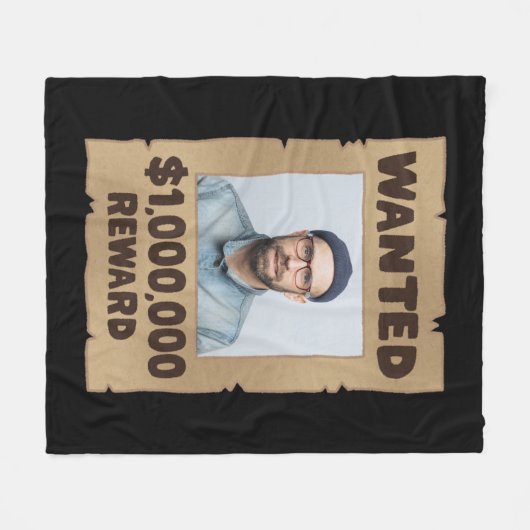 100万おもしろいドルの報酬の写真を希望 フリースブランケット (正面(横))