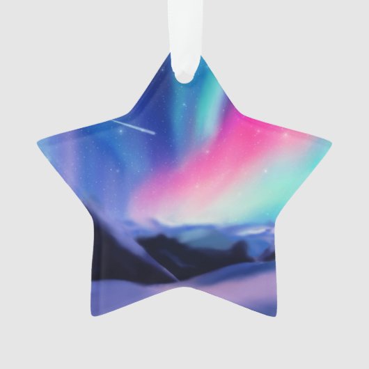 100万のオーロラの夢 オーナメント (正面)