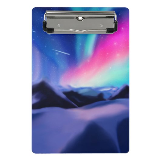 100万のオーロラドリームズミニクリップボード ミニクリップボード (正面)